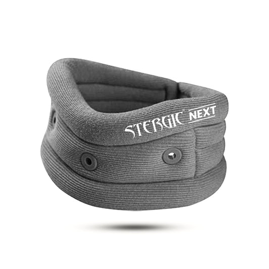 STERGIC Next Cervical Collar, Neck Support for cervical Pain and Neck Pain, Soft Foam- Skin Friendly Neck Band with Breathable Material, Neck Brace For Post-Surgery, Injury & Arthritis- Pack of 1