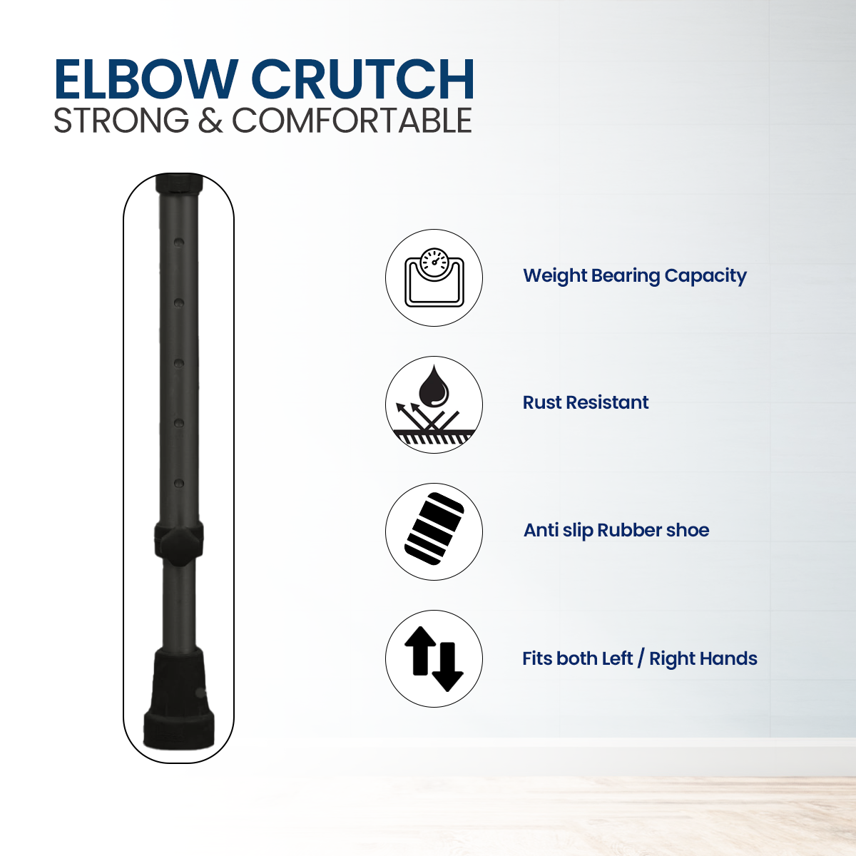 STERGIC NEXT Adjustable Walking Elbow Crutches With Height Adjustable