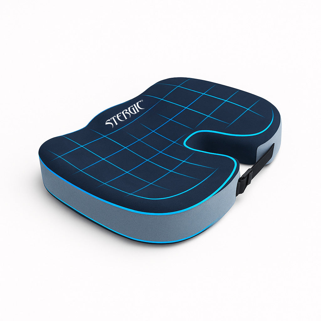 STERGIC NEXT Coccyx Seat Cushion (High Density) with Memory Foam
