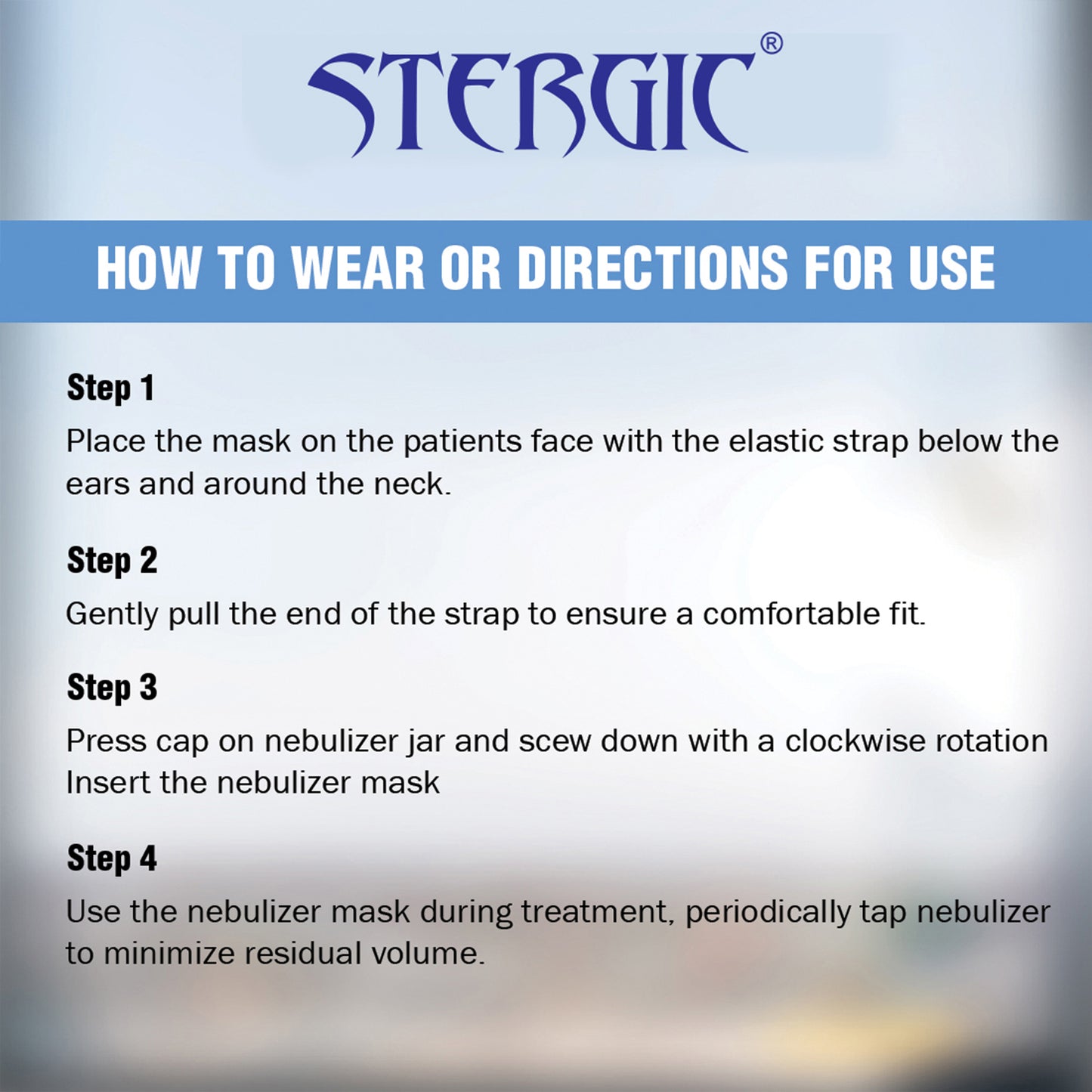 STERGIC Nebulizer Mask