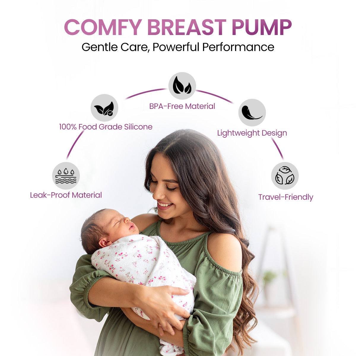 STERGIC Next Comfy Manual Breast Pump with Silicon