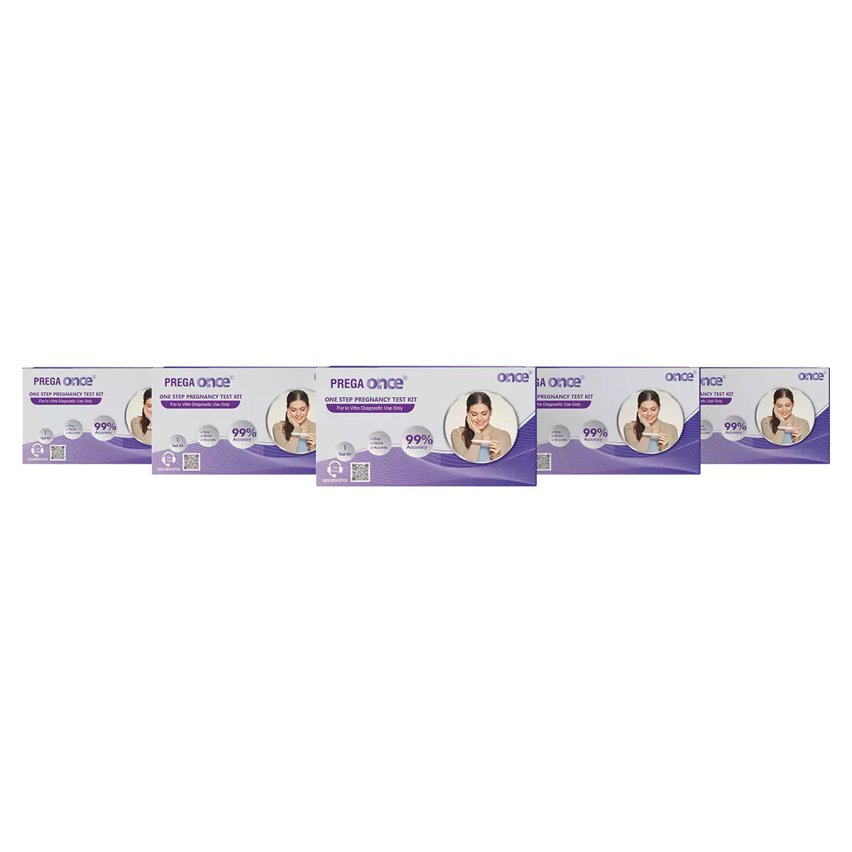 STERGIC Prega Once Pregnancy Rapid Test Kit (Pack of 5)