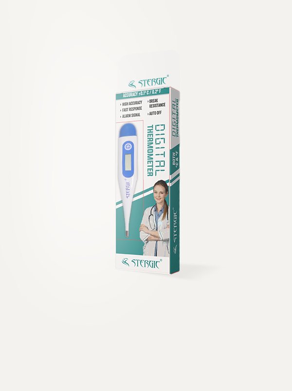 STERGIC Digital Thermometer with One Touch Operation