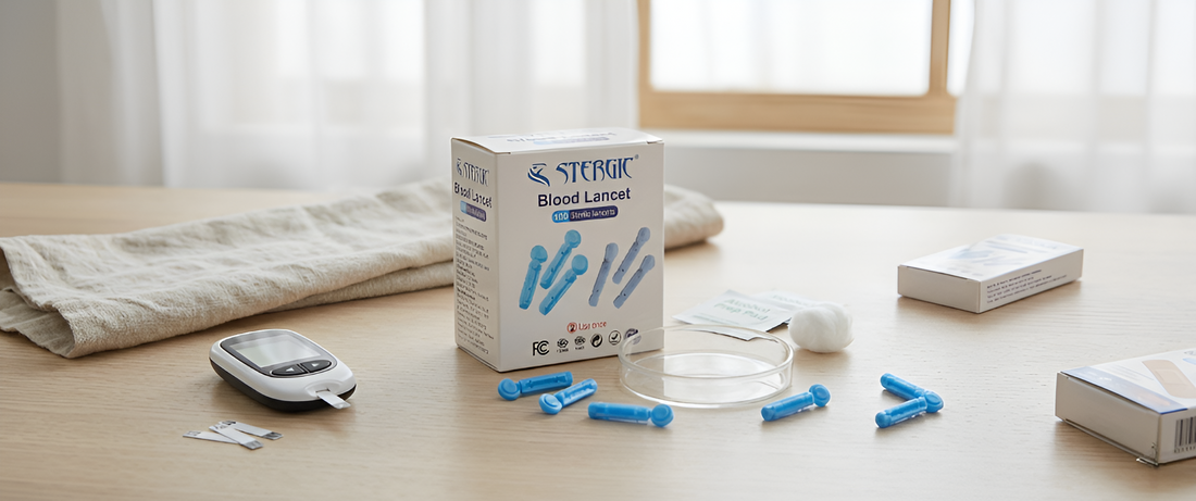 Sterile blood lancet for safe and accurate blood glucose testing