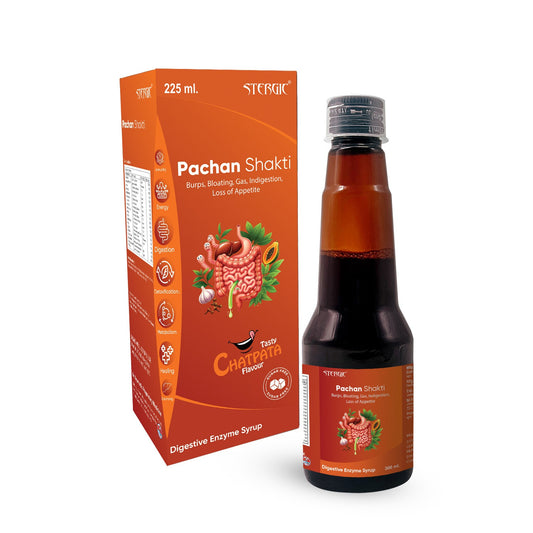 STERGIC Pachan Shakti Ayurvedic Digestive Enzyme Syrup | 225ml