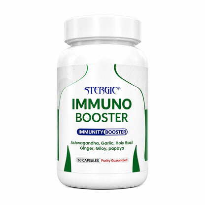 STERGIC Immunity Booster Capsules – Ayurvedic Immune Support | 60 Capsules