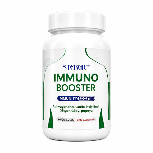 STERGIC Immunity Booster Capsules – Ayurvedic Immune Support | 60 Capsules