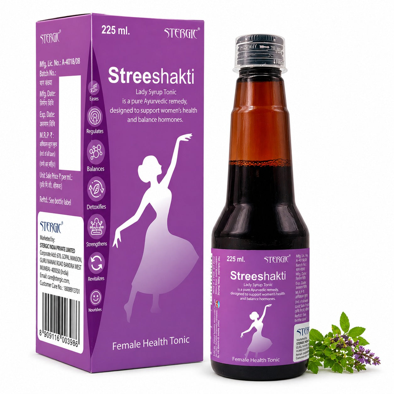 STERGIC Streeshakti Ayurvedic Female Health Tonic Syrup  | 225ml