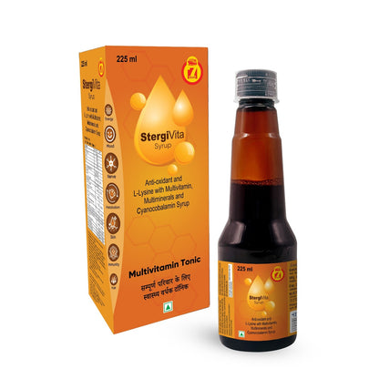 STERGIC StergiVita Antioxidant Multivitamin Cyanocobalamin Syrup | 225ml