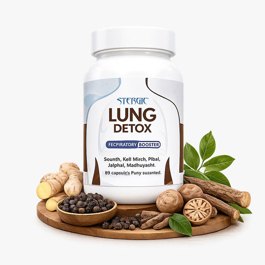 STERGIC Lung Detox Capsules – Ayurvedic Respiratory Support | 60 Capsules