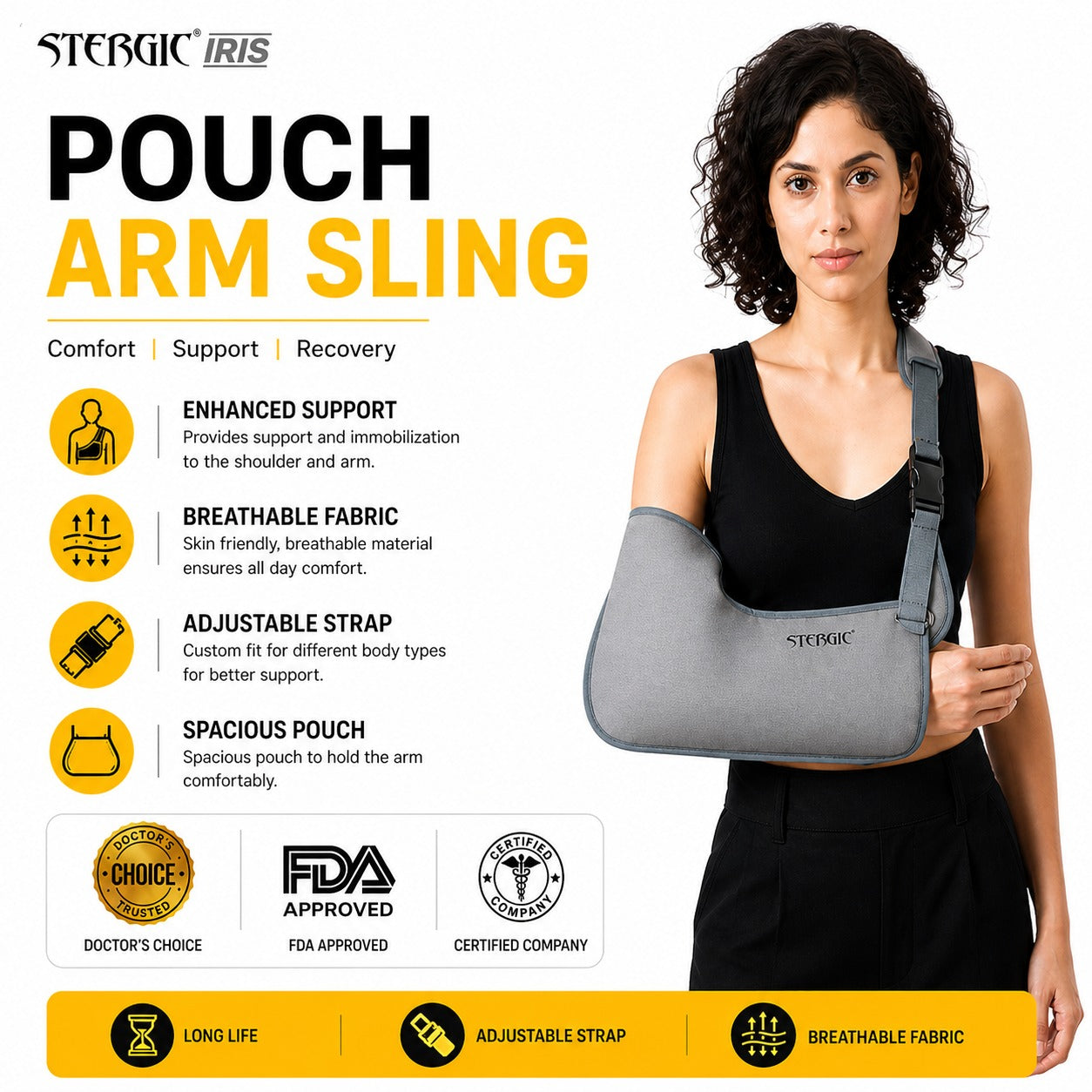 Stergic iris arm sling