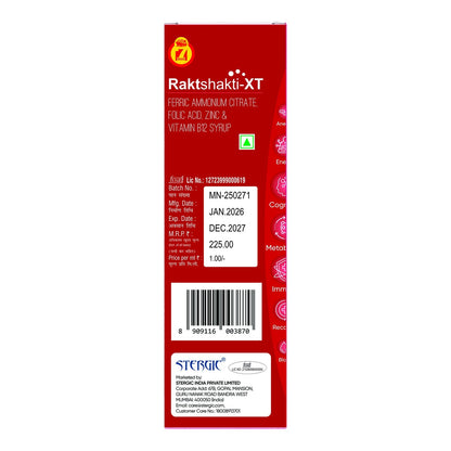STERGIC Raktshakti-XT Iron Tonic Syrup | 225ml