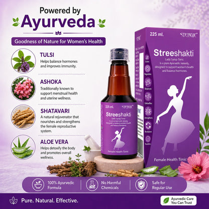 STERGIC Streeshakti Ayurvedic Female Health Tonic Syrup  | 225ml