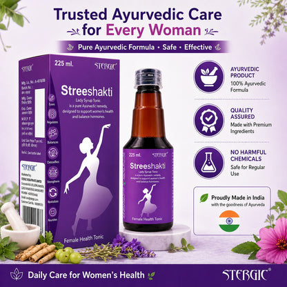 STERGIC Streeshakti Ayurvedic Female Health Tonic Syrup  | 225ml