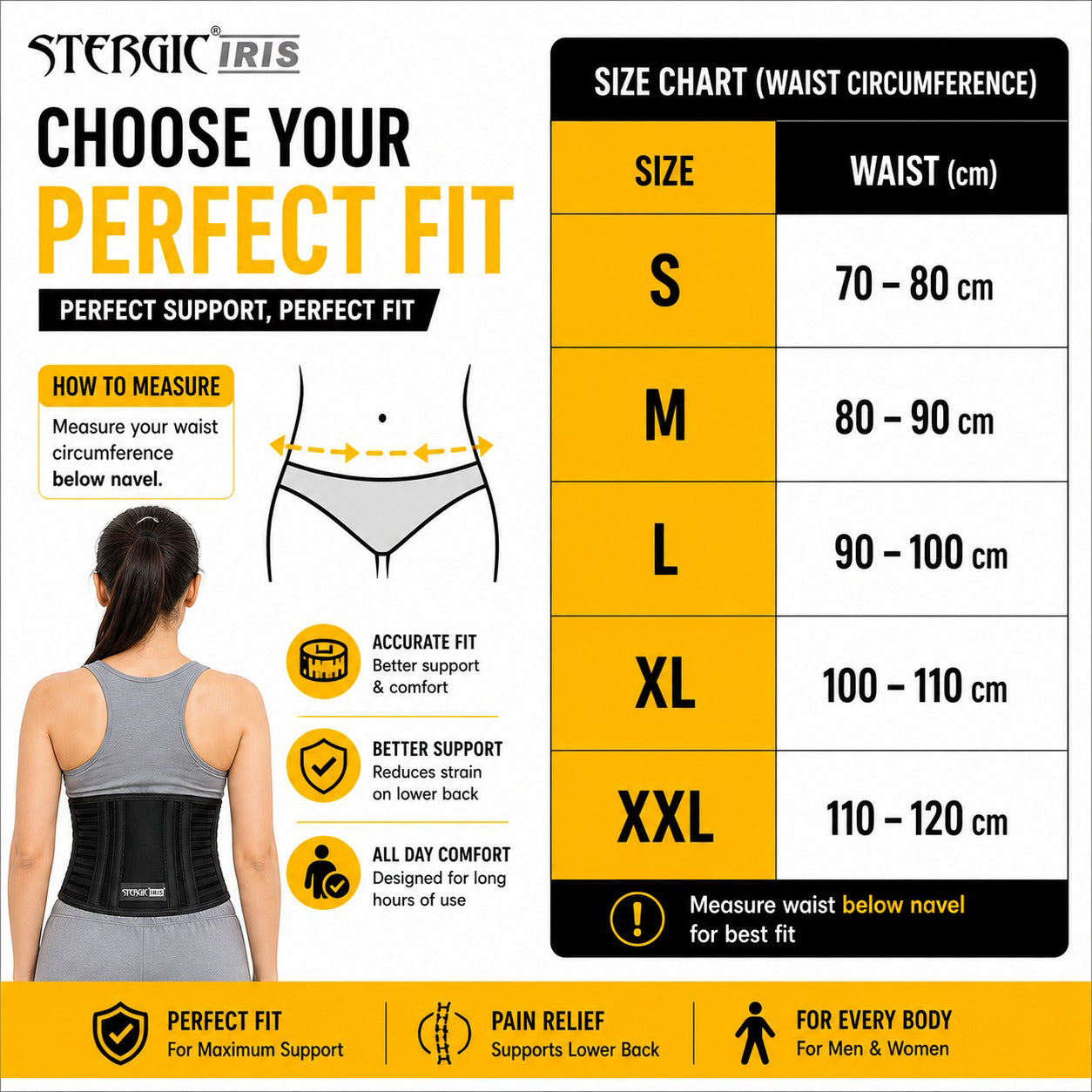 Stergic Iris Lumbo Sacral Belt