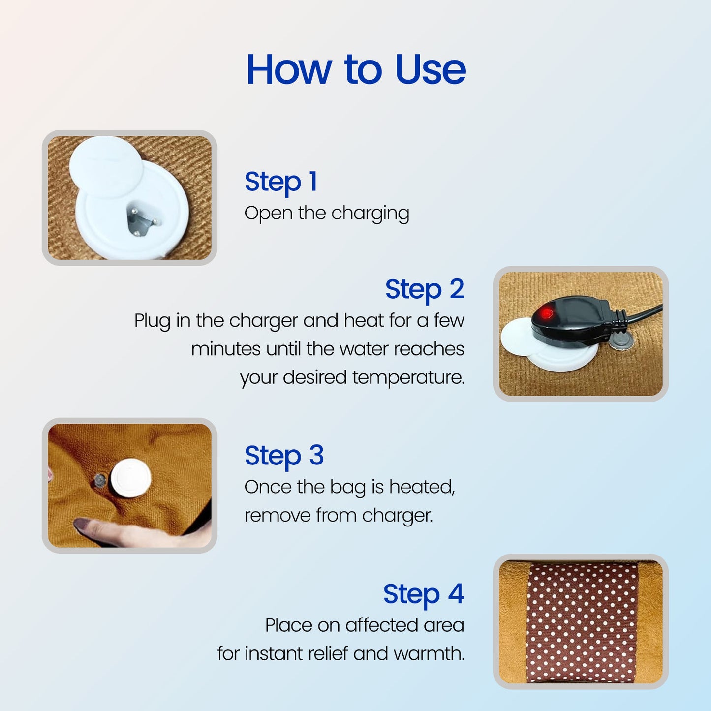 STERGIC Electro Thermal Hot Water Bag for Pain Relief