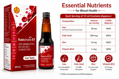 STERGIC Raktshakti-XT Iron Tonic Syrup | 225ml