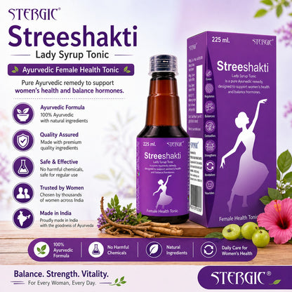 STERGIC Streeshakti Ayurvedic Female Health Tonic Syrup  | 225ml