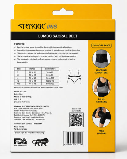 Stergic Iris Lumbo Sacral Belt