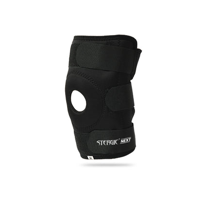 STERGIC Next Hinged Knee Support Brace, for Joint Stability, Osteoarthritis & Pain Relief | for Sports, Gym Supports Injury Recovery | Durable & Comfortable, For Men & Women | 1 Unit-Black