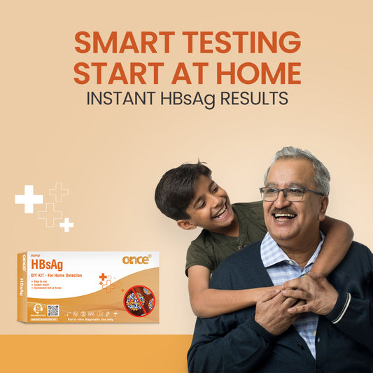 ONCE HBsAg Rapid DIY Home Detection Kit, Instant Blood Test Kit, Easy to Use with Instant Results