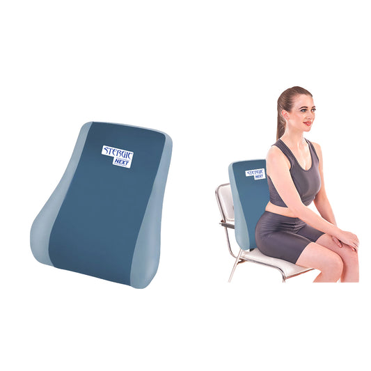 STERGIC NEXT Memory Foam Lumbar Support for Chair - Orthopedic Back Cushion