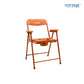 STERGIC NEXT Foldable Anti-Slip Shower Commode Chair for Toilet with Stainless Steel Frame, Sturdy, 150Kg Capacity