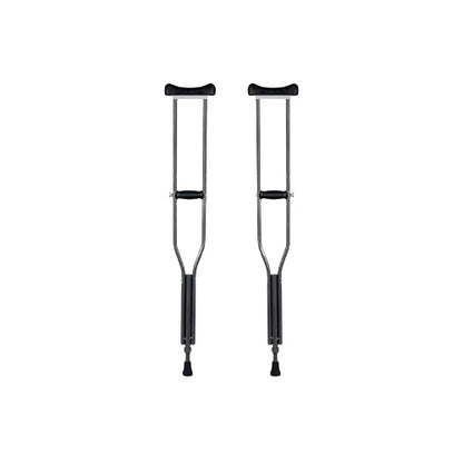 STERGIC Auxiliary Crutches, Adjustable Underarm Crutches for Adults & Seniors, Ergonomic Grip & Comfortable Support for Injury Recovery & Mobility Assistance | Pair