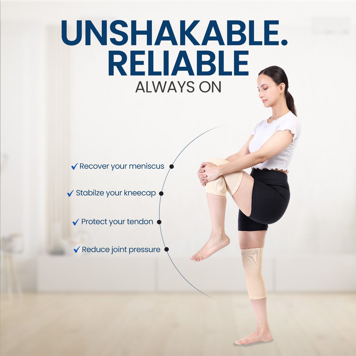 STERGIC Orthopedic Support Combo - Knee Sleeves & Ankle Sleeves