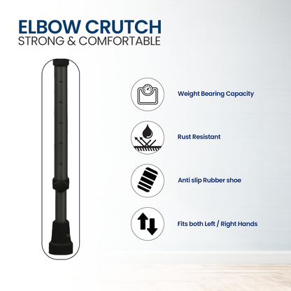 STERGIC NEXT Adjustable Walking Elbow Crutches With Height Adjustable