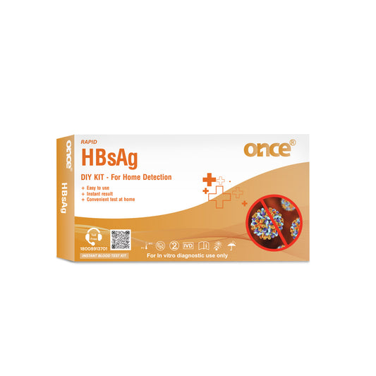 ONCE HBsAg Rapid DIY Home Detection Kit, Instant Blood Test Kit, Easy to Use with Instant Results