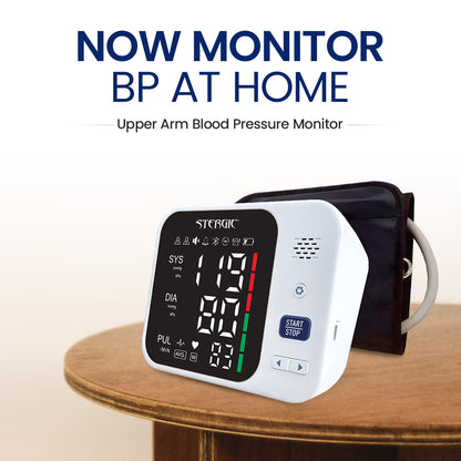 STERGIC IGNIS Blood Pressure Monitoring Device, Large LCD Display, with voice announcement