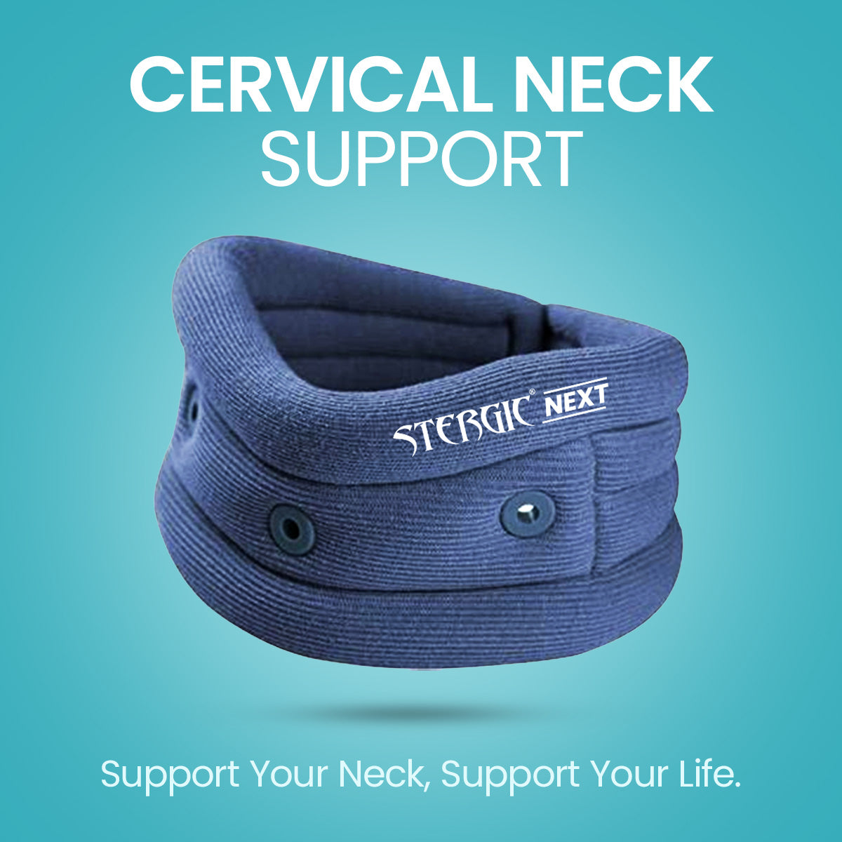 STERGIC Cervical Relief Combo – Orthopedic Cervical Pillow & Cervical Collar for Neck Pain Support