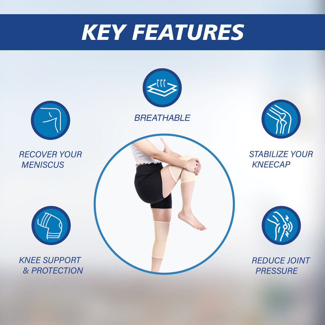 Stergic iris knee cap