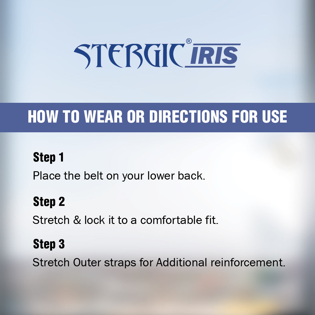 Stergic Iris Lumbo Sacral Belt