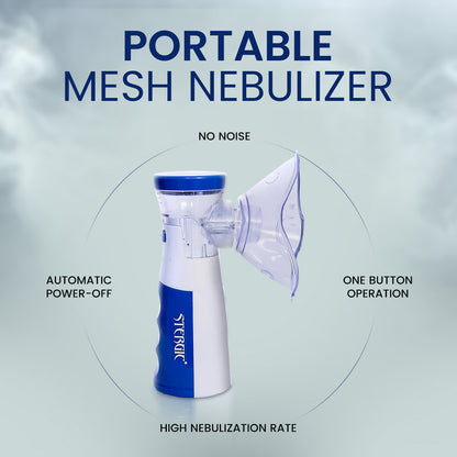 STERGIC Lumia Portable Mesh Nebulizer Chargeable, travel friendly