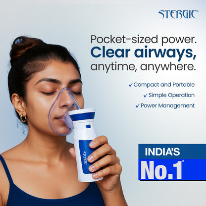 STERGIC Lumia Portable Mesh Nebulizer Chargeable, travel friendly