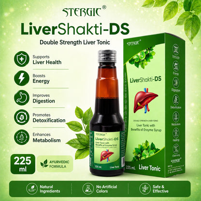 STERGIC LiverShakti-DS Double Strength Liver Tonic with Enzyme Syrup | 225ml