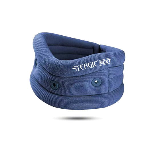 STERGIC Next Cervical Collar, Neck Support for cervical Pain and Neck Pain, Soft Foam- Skin Friendly Neck Band with Breathable Material, Neck Brace For Post-Surgery, Injury & Arthritis- Pack of 1