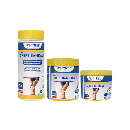 STERGIC Crepe Bandage with Flexible Clips