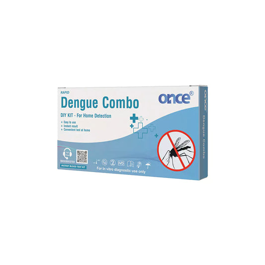 Once Dengue combo Rapid DIY Home Detection Kit, Instant Blood Test, For In-Vitro Diagnostic Use