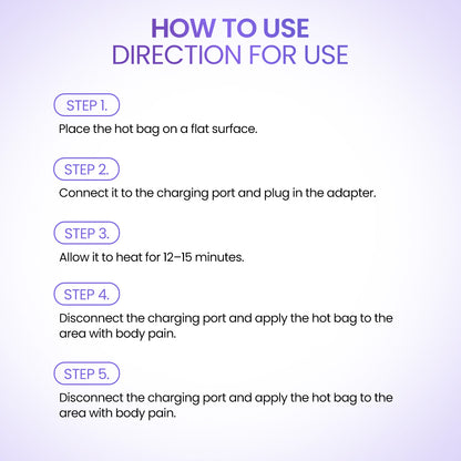 STERGIC Electro Thermal Hot Water Bag for Pain Relief