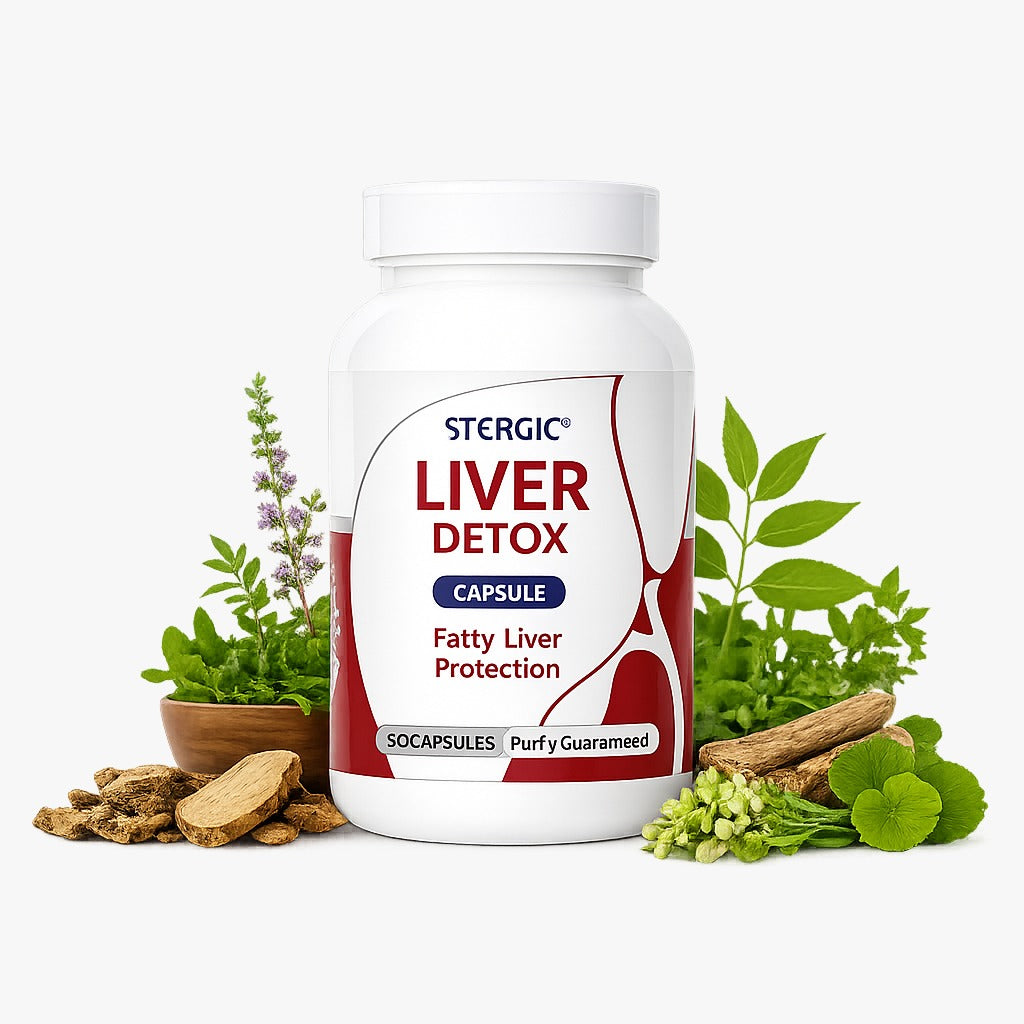 STERGIC Liver Detox Capsules – Ayurvedic Liver Cleanse & Fatty Liver Support | 60 Capsules