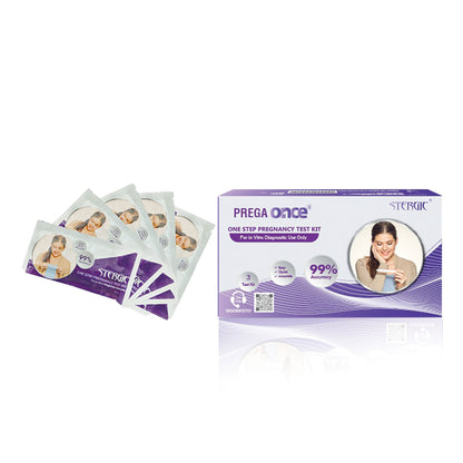 STERGIC Prega Once Pregnancy Rapid Test Kit (Pack of 5)