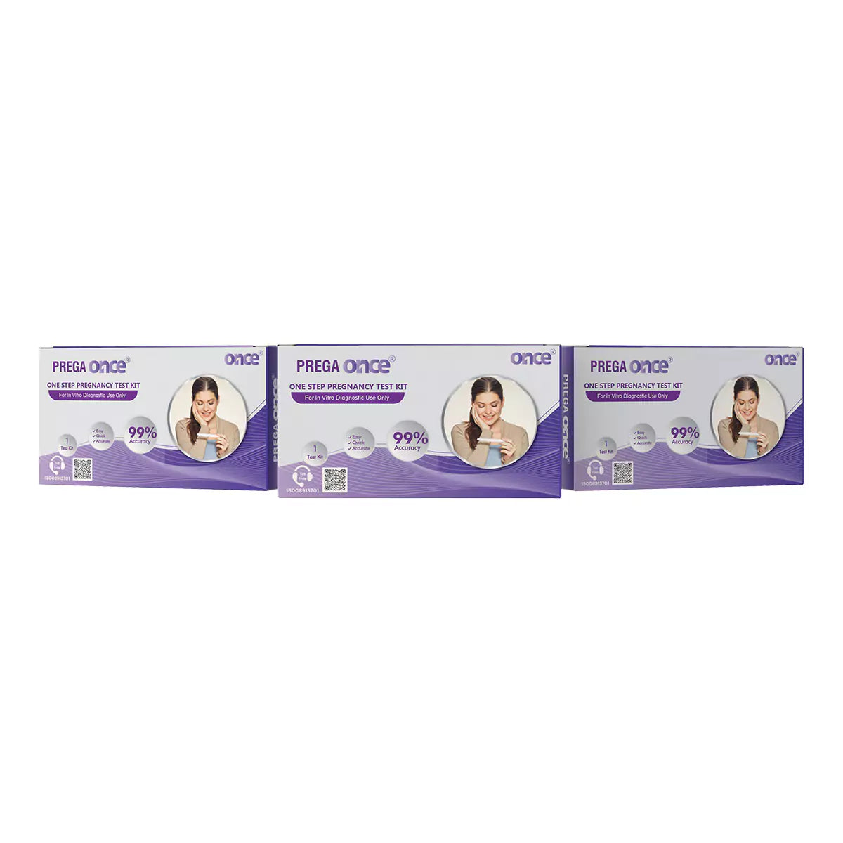 STERGIC Prega Once Pregnancy Rapid Test Kit (Pack of 3)